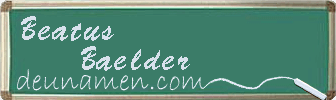 Beatus Baelder Visitenkarte